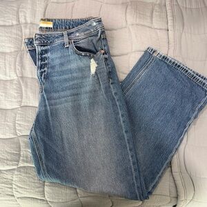 Maurices Distressed Blue Flare Jeans